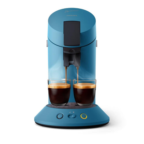 Cafetière Senseo à dosettes bleu paon CSA210/00 – sélecteur d'intensité