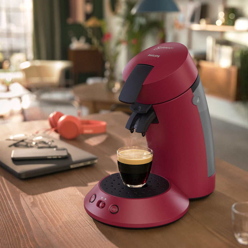 Cafetière à dosettes Senseo rouge (CSA210/91) – crème fine et intense